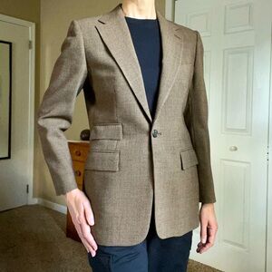Ralph Lauren Collection wool tweed blazer jacket purple label women’s size 8